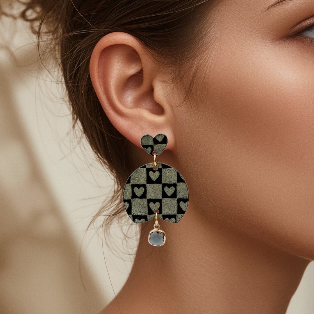 Retro Love Statement - Love Stories Glas Hanger Goud - Keelin Design