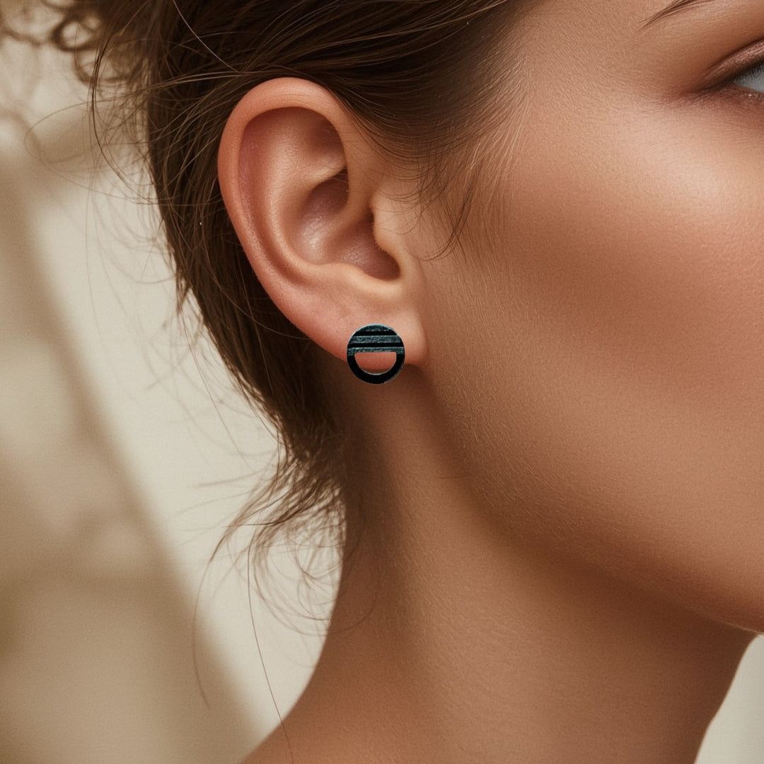 Keelin Design - Handmade Jewelry - Zoe MINI Oorstekers - Unieke laser-cut acryl oorbellen - Oorknopjes - Oorstekers