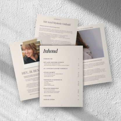 Keelin Design - Waarom acryl oorbellen de perfecte keuze zijn - eBook - Juwelen eBook - Juwelen tips - Unieke laser-cut acryl oorbellen (inhoud)