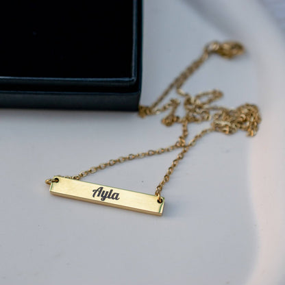 Gepersonaliseerde geboortesteen ketting - Keelin Design