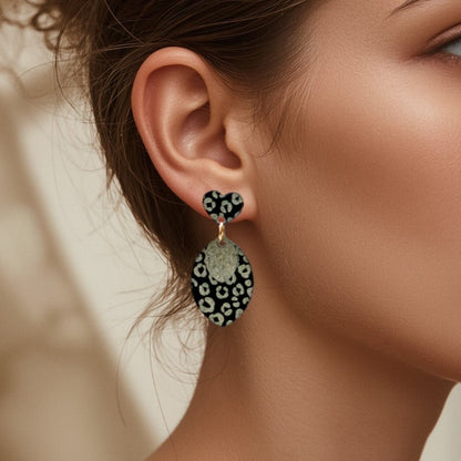 Maya - LEOPARD MIDI Hartje + Druppel Goud - Keelin Design