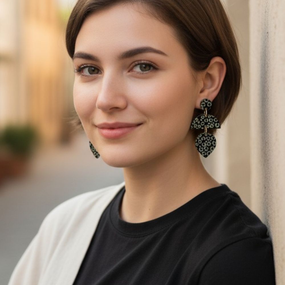 Nora - LEOPARD Statement Goud - Keelin Design