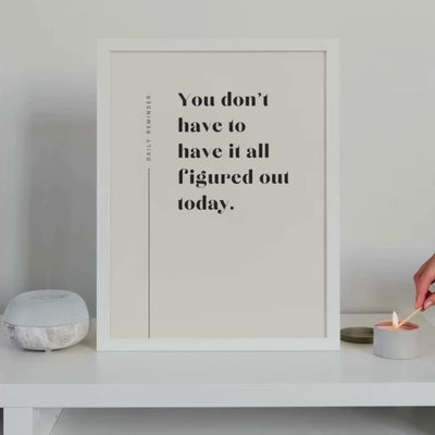 Daily Reminder Quote Bundle · 21 Elegante Quote Printables voor Rust & Inspiratie (A3, PDF + PNG)