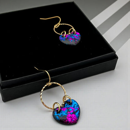 Rosalie – Hartjes Oorbellen met Oorhaakjes - Keelin Design