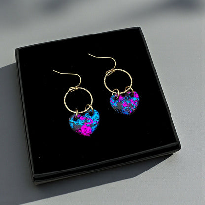 Rosalie – Hartjes Oorbellen met Oorhaakjes - Keelin Design