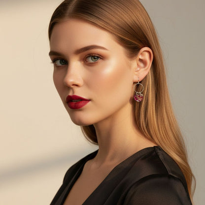 Rosalie – Hartjes Oorbellen met Oorhaakjes - Keelin Design