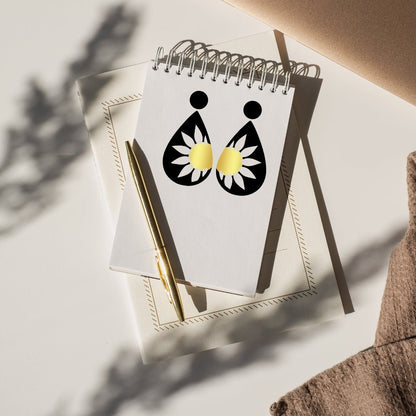 Statement Zonnebloem Oorbellen [Instant Design] - Keelin Design