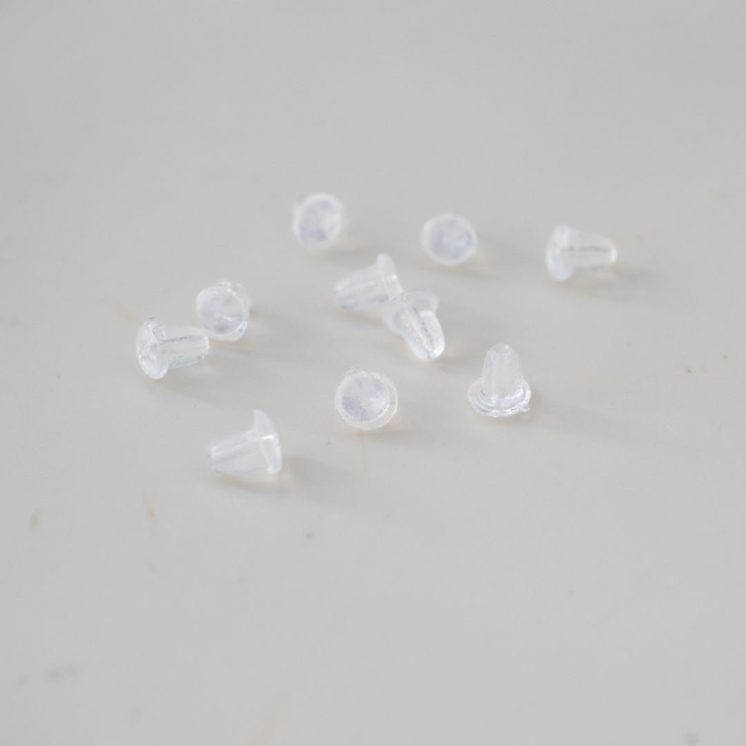 Transparante silicone oorbel stoppers (10 paar) - Keelin Design